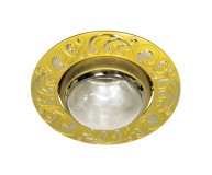Встраиваемый светильник Feron 2005AL R-50 жемчужное золото серебро